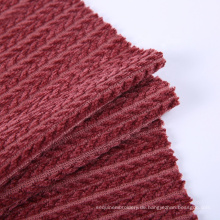 Hochwertiger Trikot -Chenille -Stoff für Kleidungsstücke für Mikrofaserscheine 100% Polyester, 100% Poly -Stripe -Designs gestrickt
